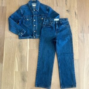 California Arts Rodeo Classic Blue Denim Jacket and Jeans Set.